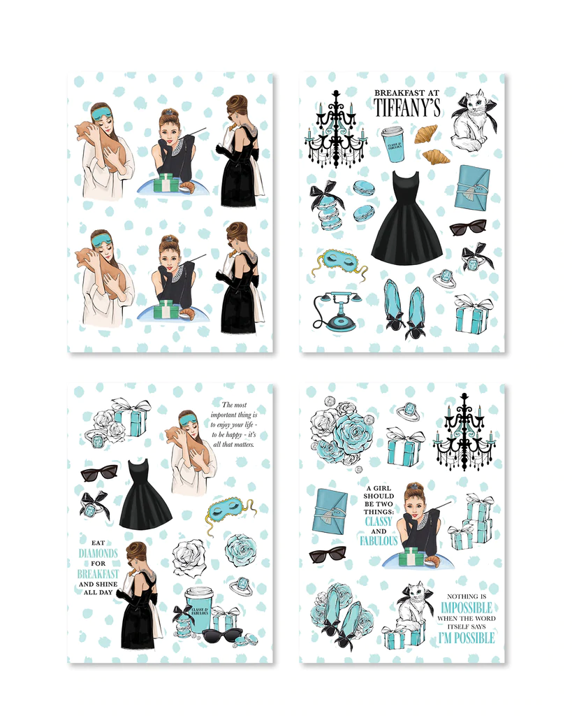 Rongrong Breakfast at Tiffanys Sticker Pack