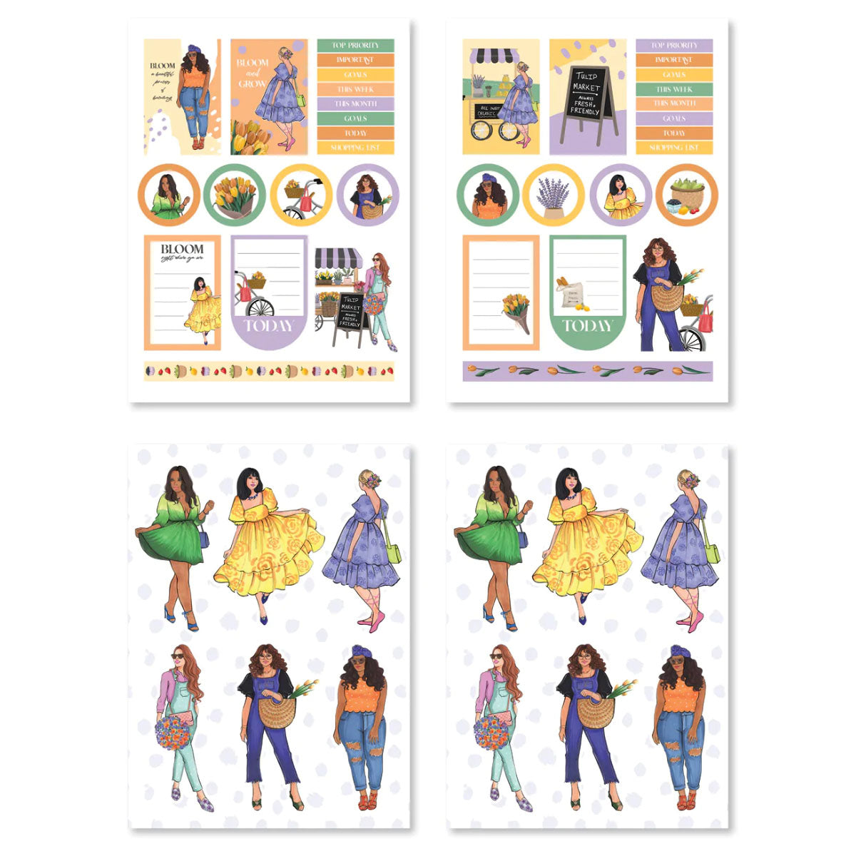 Rongrong The Tulip Market Sticker Pack