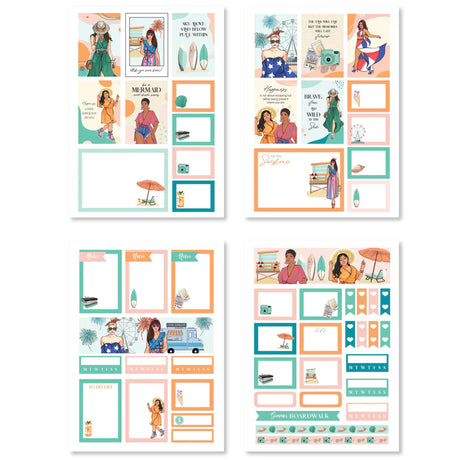 Rongrong Summer Boardwalk Sticker Pack