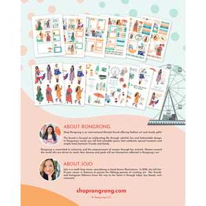 Rongrong Summer Boardwalk Sticker Pack
