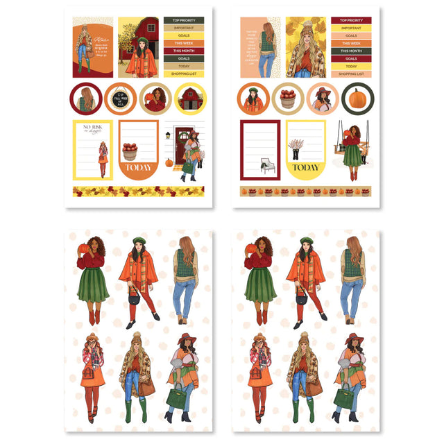 Rongrong Autumn In the Country Sticker Pack