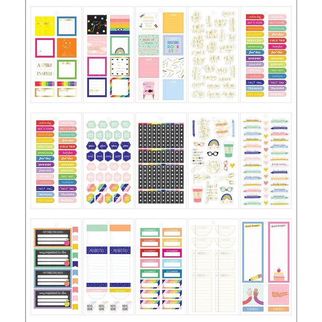 Happy Planner Big Wise Teacher | Stickers Value Pack