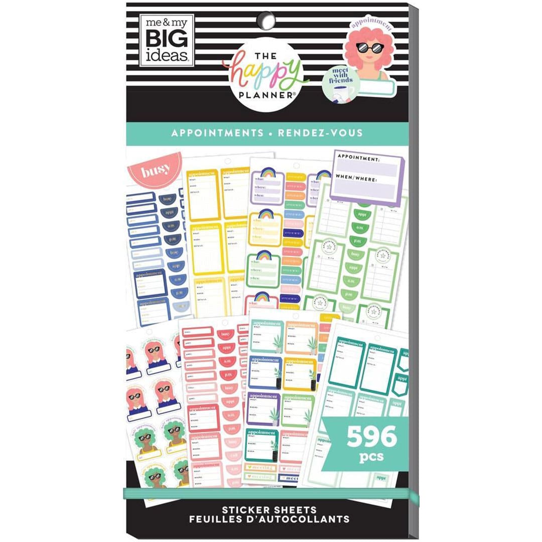 Happy Planner Appointments, Stickers Value Pack