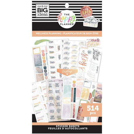 Happy Planner Classic Wellness Planning Sticker Value Pack
