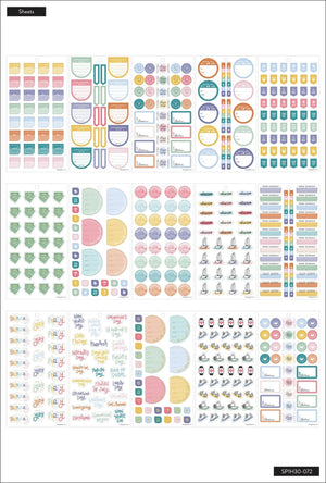 Happy Planner All the Plans Stickers Value Pack sticker sheet details