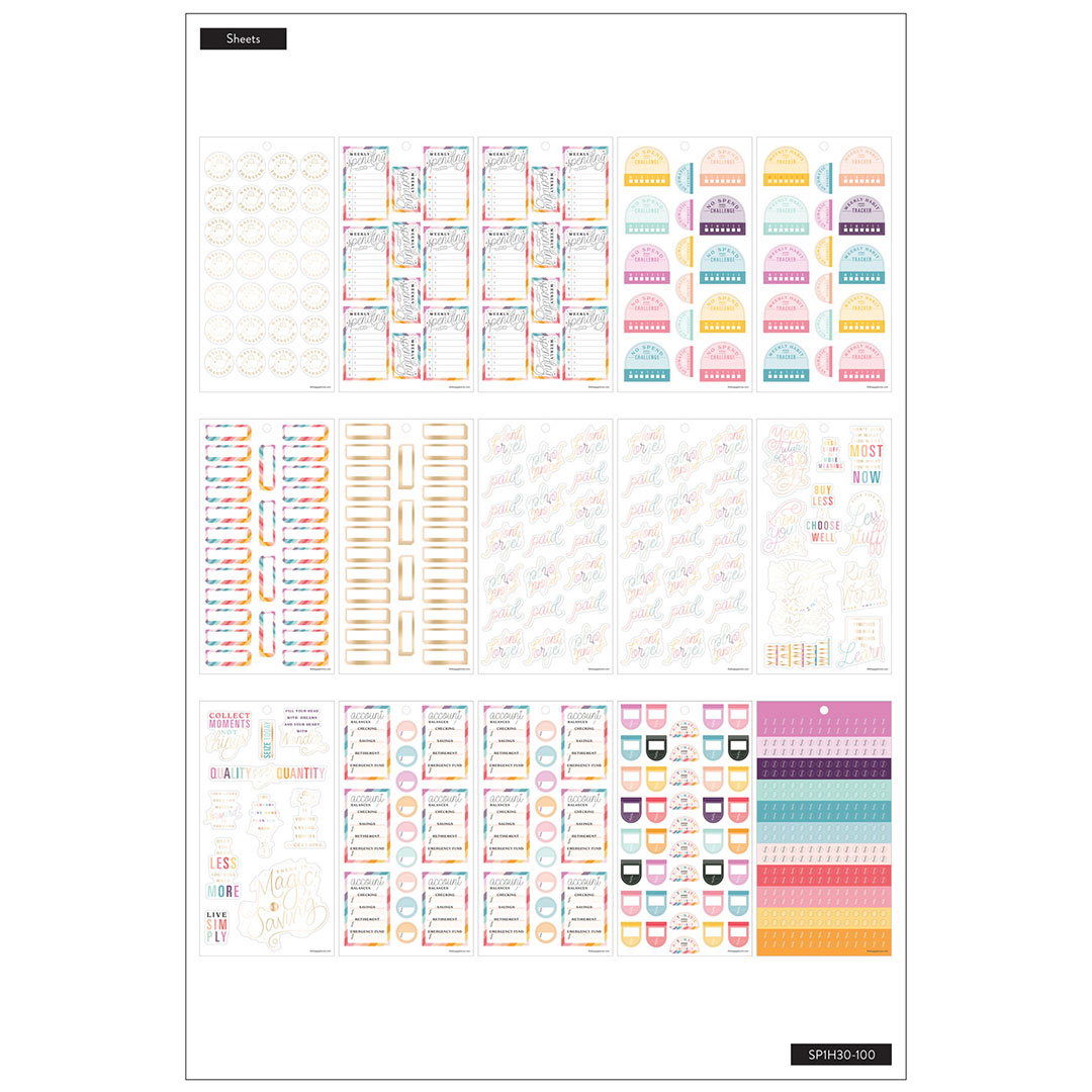 Happy Planner Save Now Spend Later | Stickers Value Pack