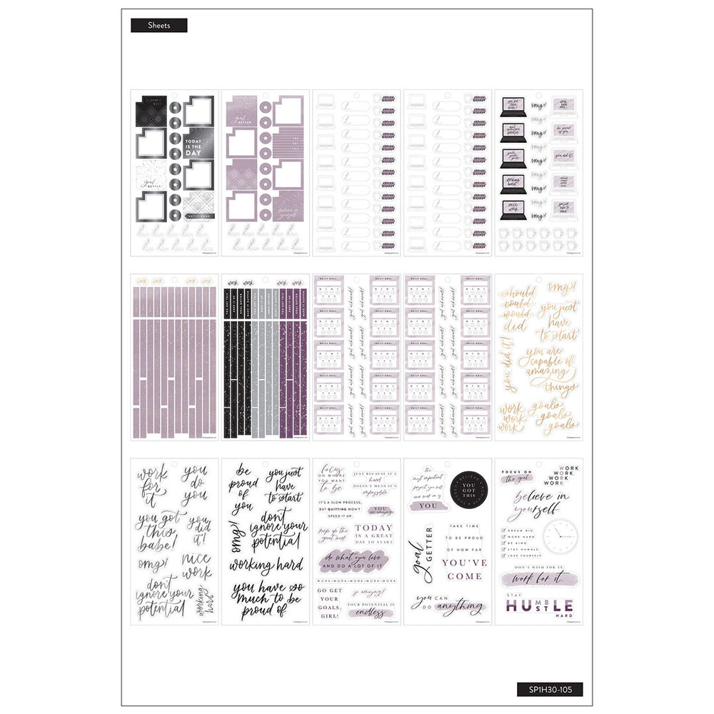 Happy Planner Girl With Goals | Stickers Value Pack