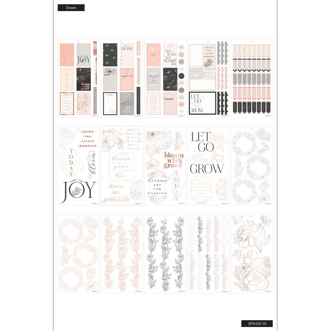Happy Planner  Sophisticated Florals | Stickers Value Pack