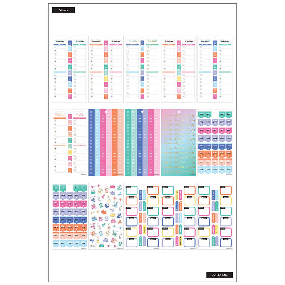Happy Planner Work It Out | Stickers Value Pack