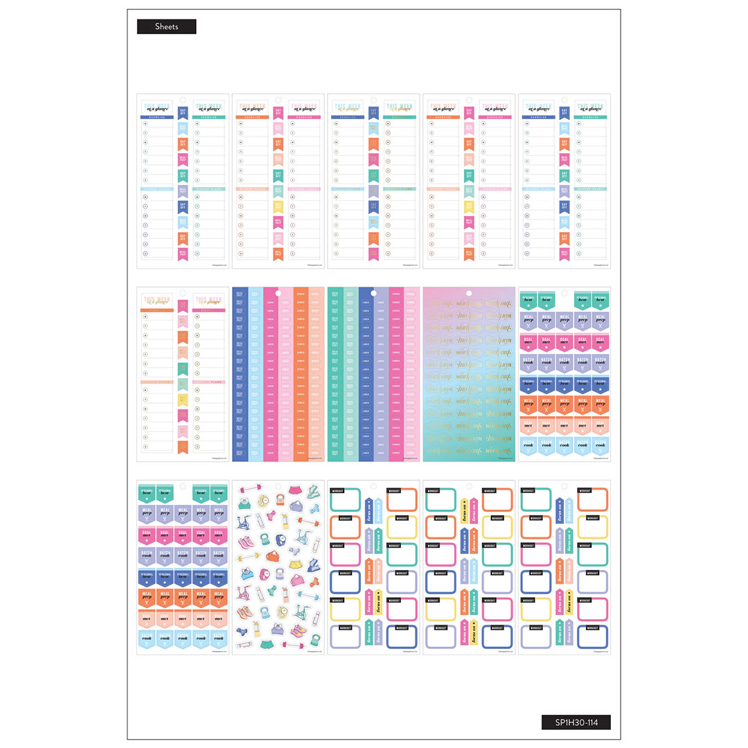 Happy Planner  Work It Out | Stickers Value Pack