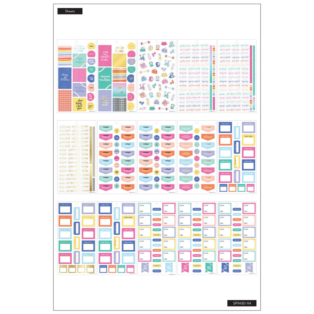 Happy Planner Work It Out | Stickers Value Pack