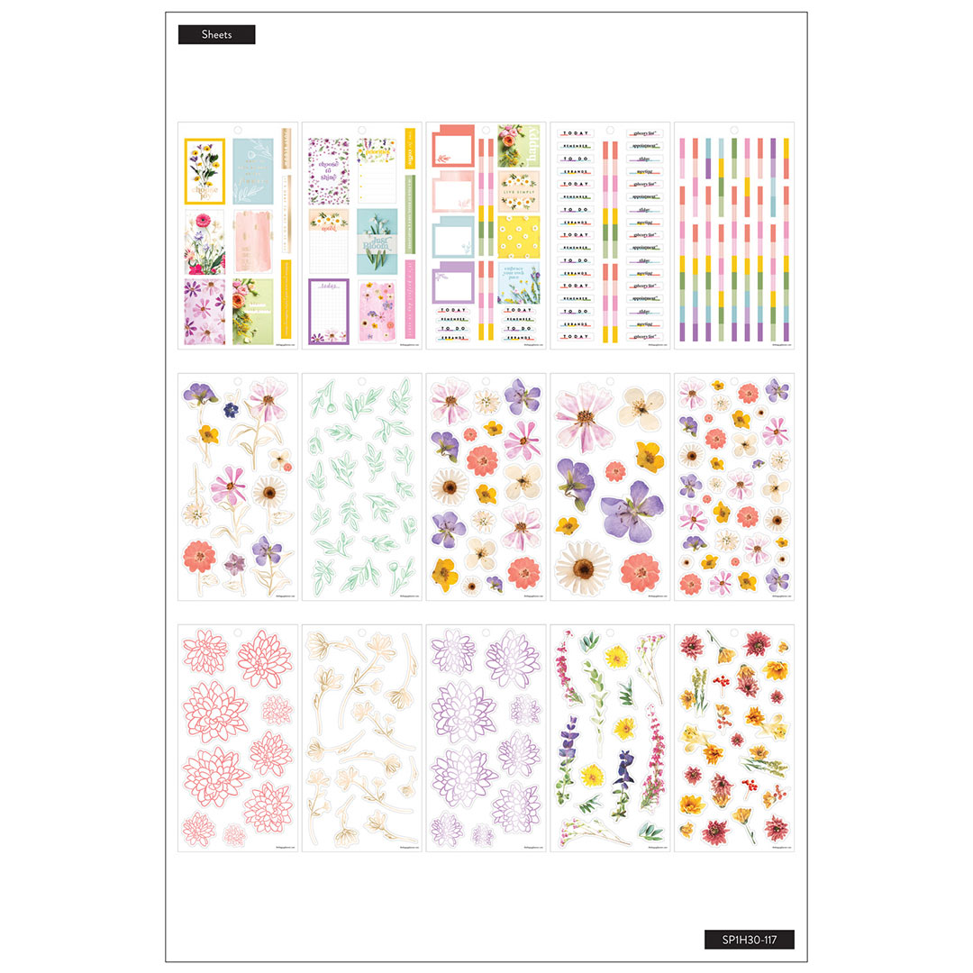 Happy Planner  Pressed Florals | Stickers Value Pack