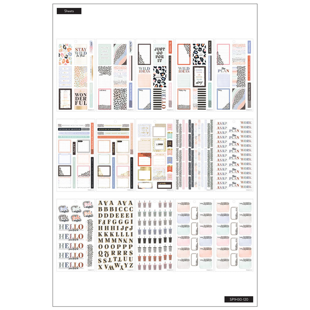 Happy Planner Colorful Leopard | Stickers Value Pack
