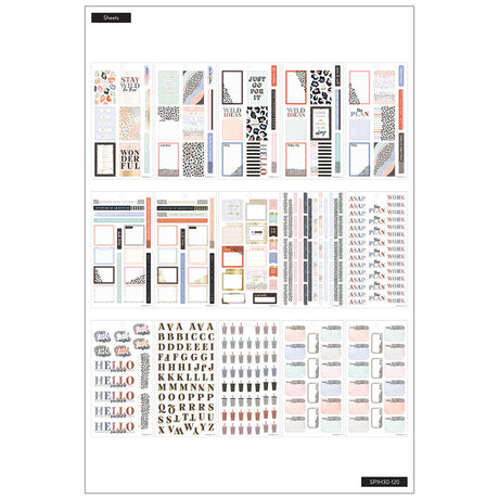 Happy Planner Colorful Leopard | Stickers Value Pack