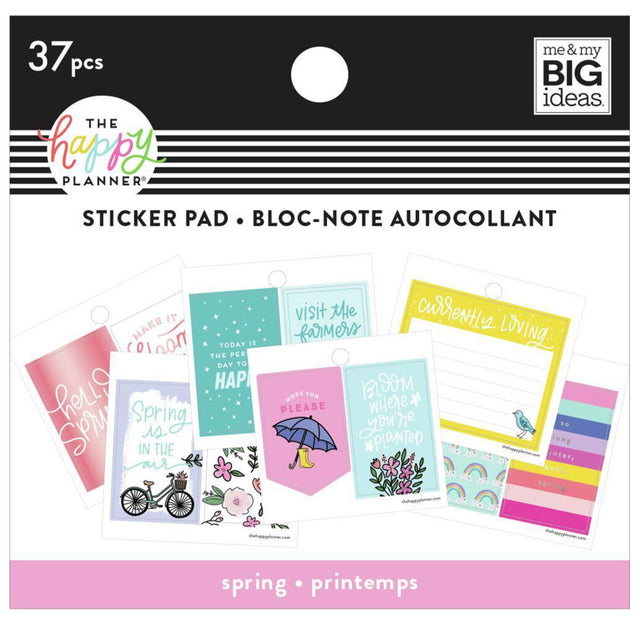 SP2H20-009-Happy Planner--Spring Tiny Sticker Pad