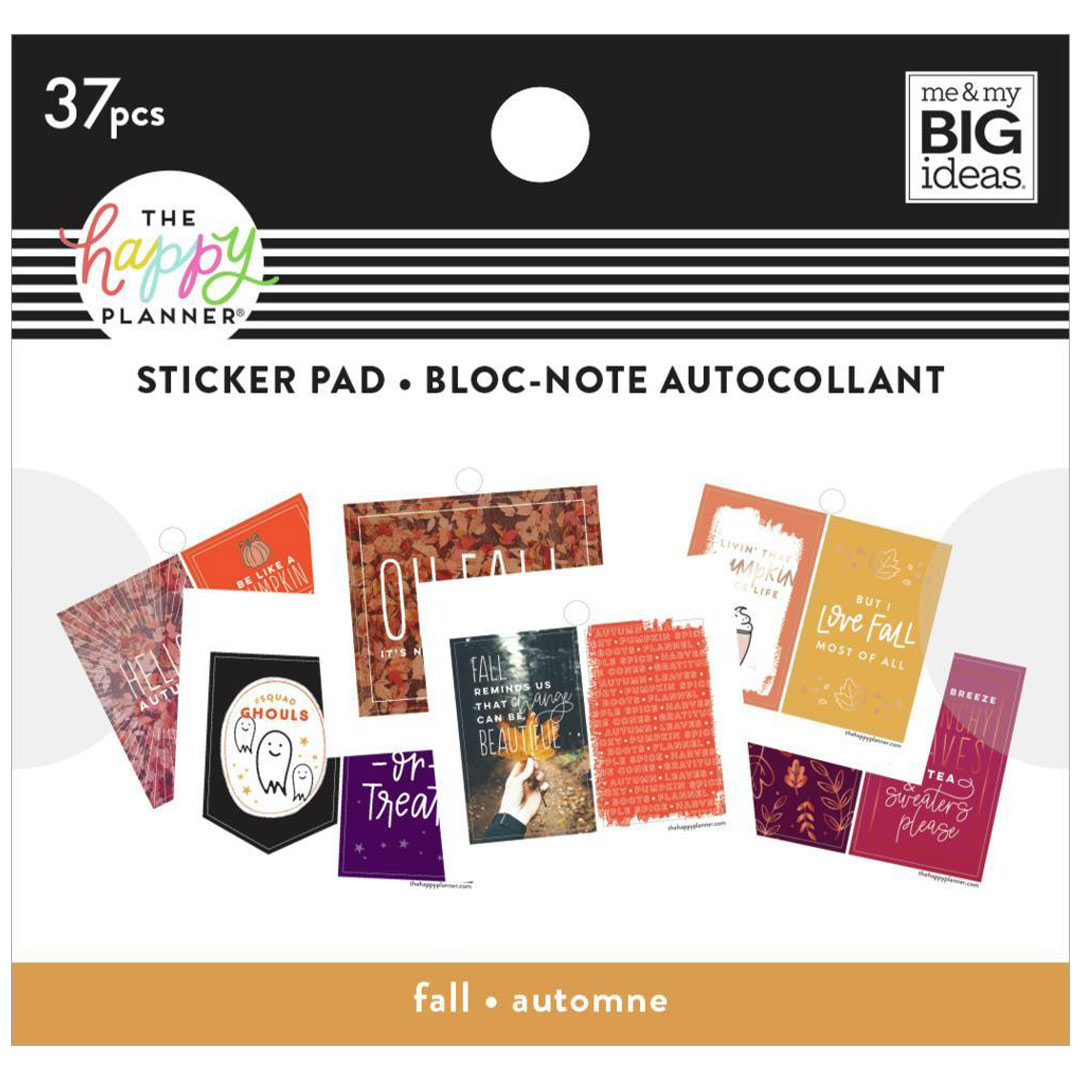 SP2H20-011-Happy Planner--Autumn Fall Tiny Sticker Pad
