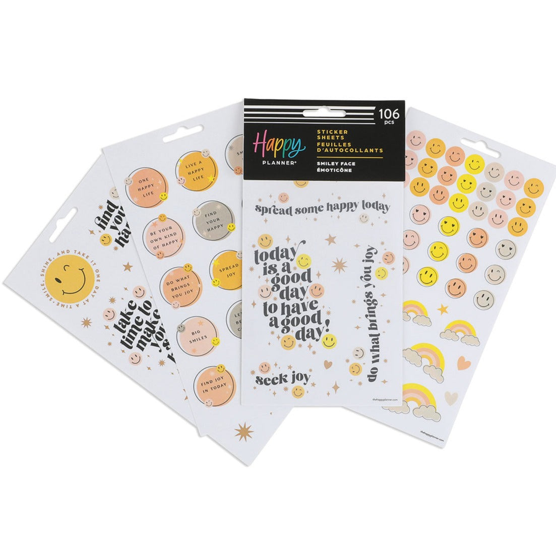 Happy Planner Smiley Face Sticker Sheets
