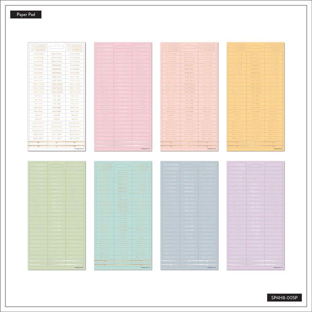 Happy Planner Work Life Bright Pastels Sticker Sheets