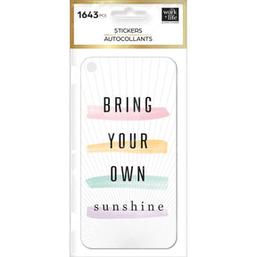 Happy Planner Work Life Bright Pastels Fan Sticker Book