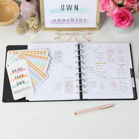 Happy Planner Work Life Bright Pastels Fan Sticker Book