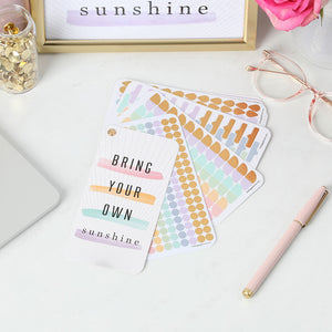 Happy Planner Work Life Bright Pastels Fan Sticker Book