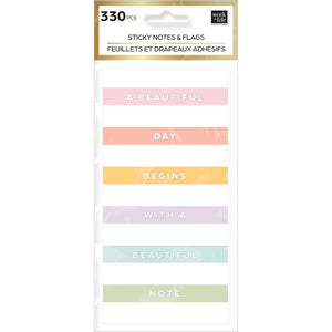 Happy Planner Work Life Sticky Notes & Flag Labels - Bright Pastels