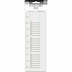 Happy Planner Classic Line Check List Stencil