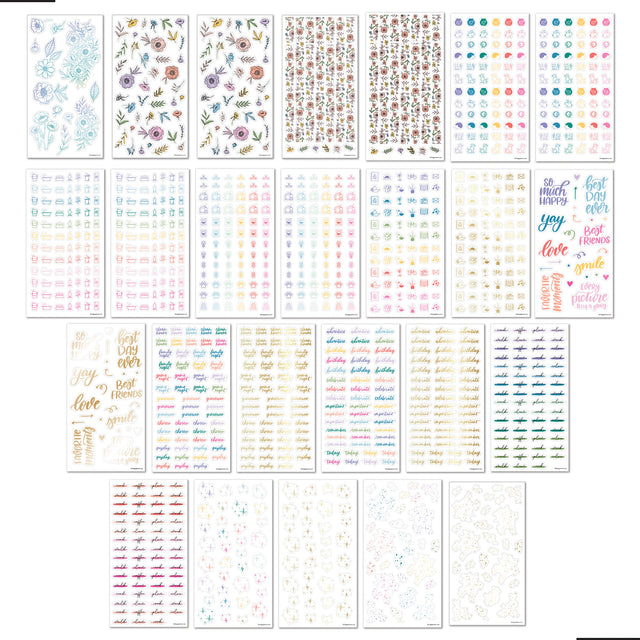 Happy Planner Fun Brights 100 Sheet Sticker Book Value Pack