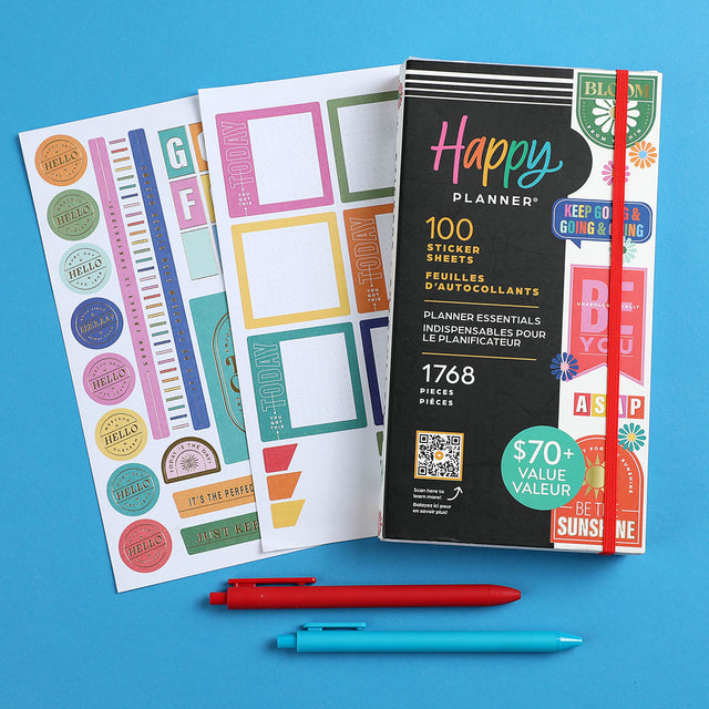 Happy Planner Planner Essentials BIG Mega Sticker Book Value Pack