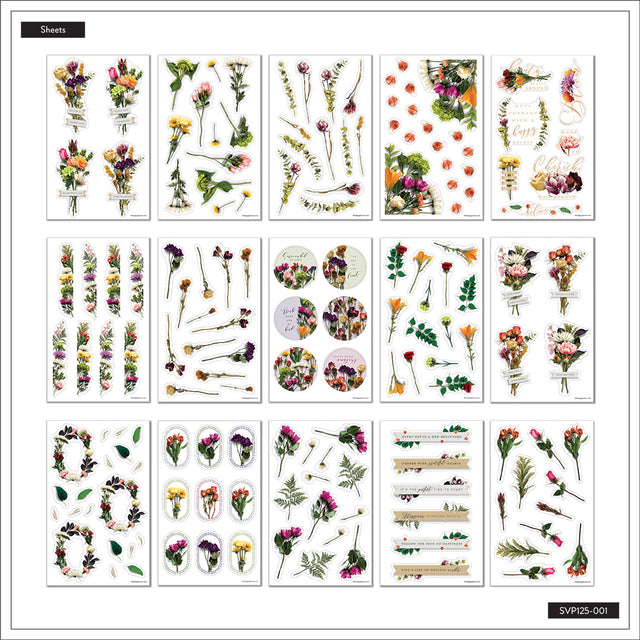 Happy Planner Beautiful Blooms Sticker Book Value Pack