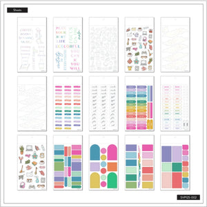 Happy Planner Bright Clear Essentials Sticker Book sheets