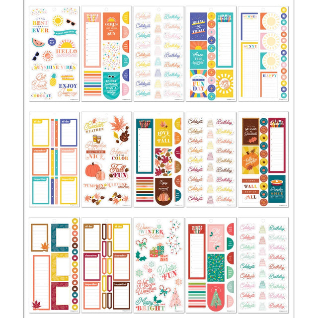 Happy Planner Hooray Seasons Value Sticker Pack