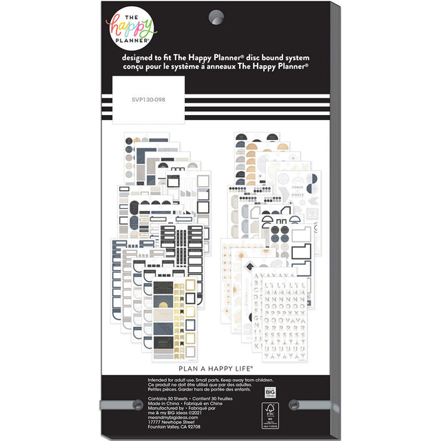 Happy Planner Align Mini Value Sticker Pack