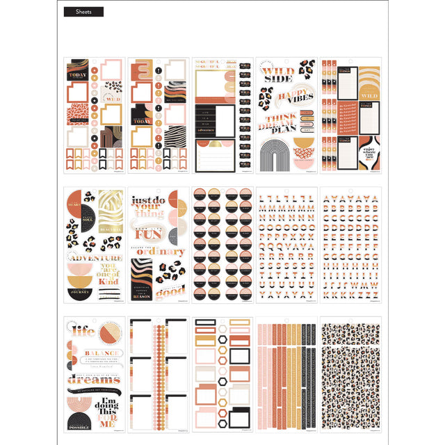 Happy Planner Modern Wild Value Sticker Pack