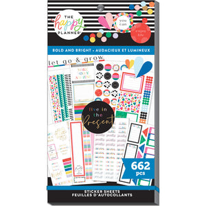 Happy Planner Bold and Bright Value Sticker Pack