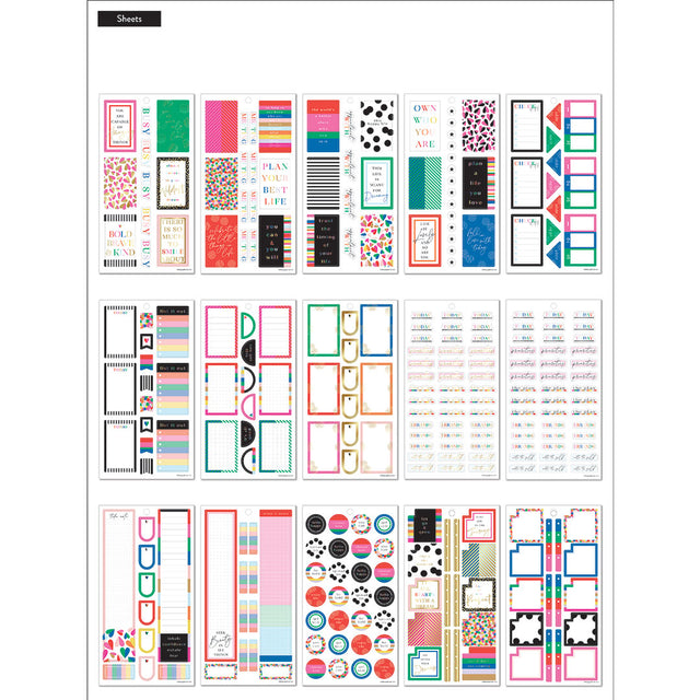 Happy Planner Bold and Bright Value Sticker Pack