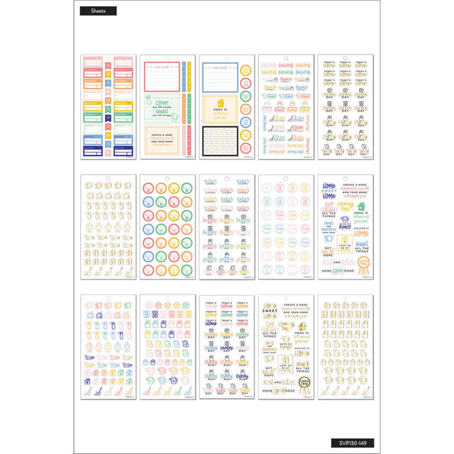 Happy Planner Essential Home Sticker Book Value Pack