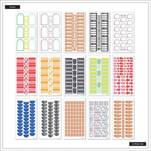 Happy Planner Essential Boxes & Borders Sticker Book Value Pack