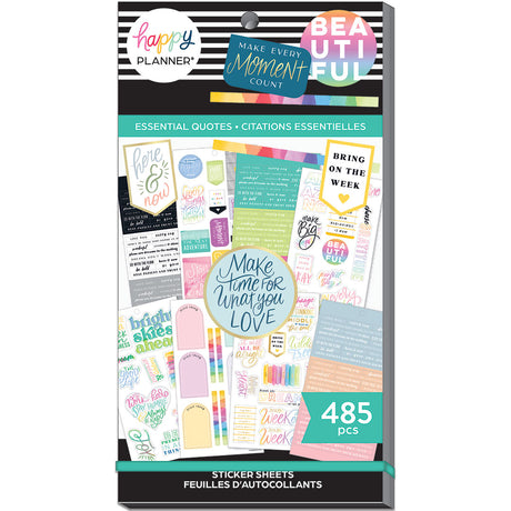 Happy Planner Essential Quotes Sticker Book Value Pack