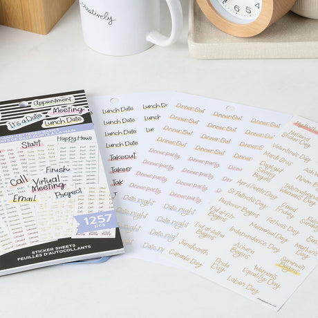 Happy Planner Hand-Lettered Basics Sticker Book Value Pack