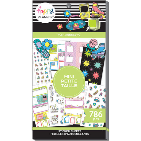 Happy Planner 90's Mini Sticker Book Value Pack