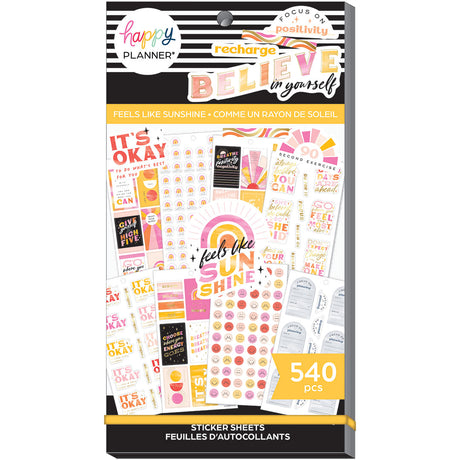 Happy Planner Feels Like Sunshine Sticker Book Value Pack