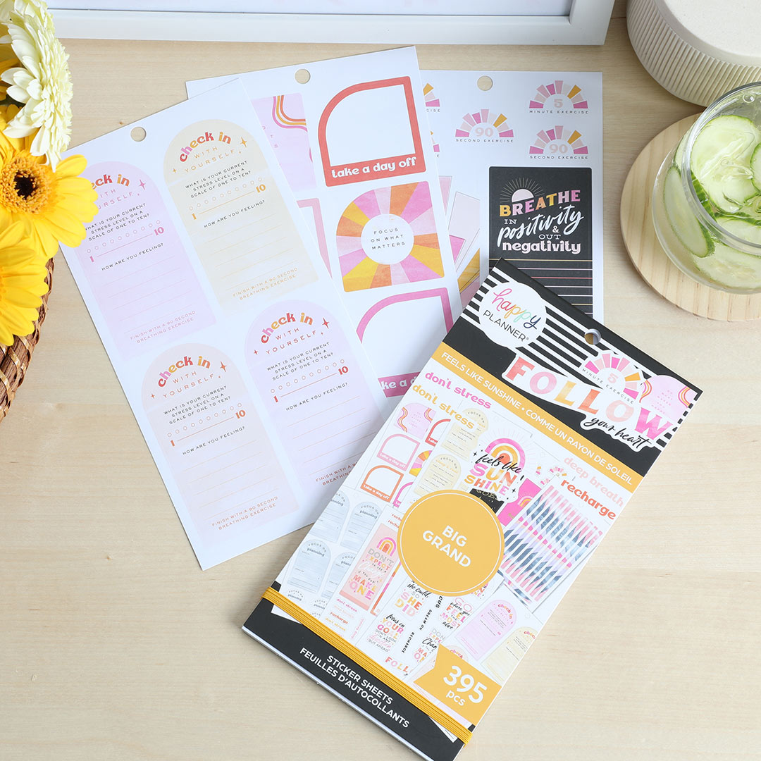 Happy Planner Big Feels Like Sunshine Sticker Book Value Pack