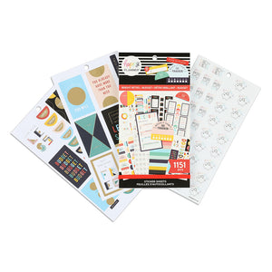 Happy Planner Bright Retro Sticker Book Value Pack