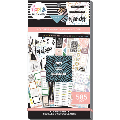 Happy Planner Colorful Safari Sticker Book Value Pack