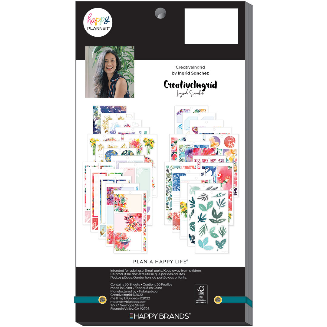Happy Planner Big Ingrid Blooms CreativeIngrid Sticker Book Value Pack