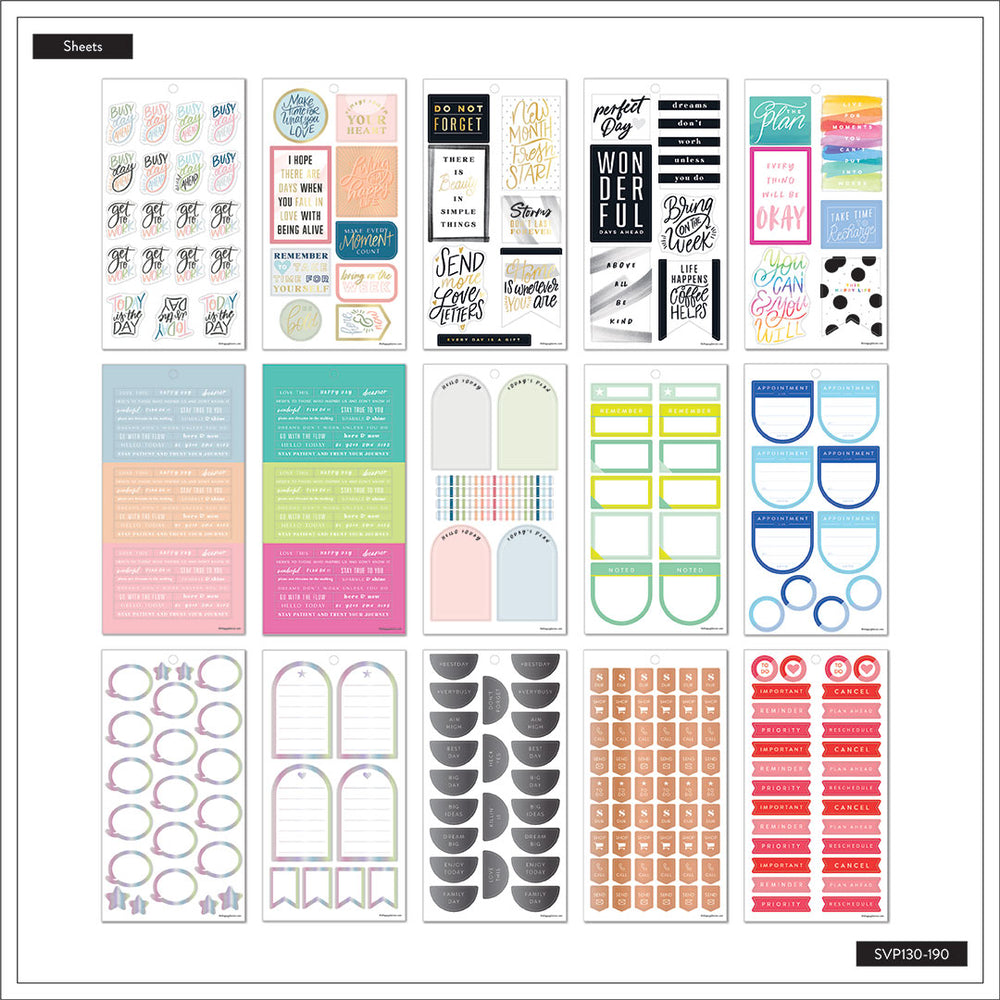 Happy Planner Big Colour Story Sticker Book Value Pack