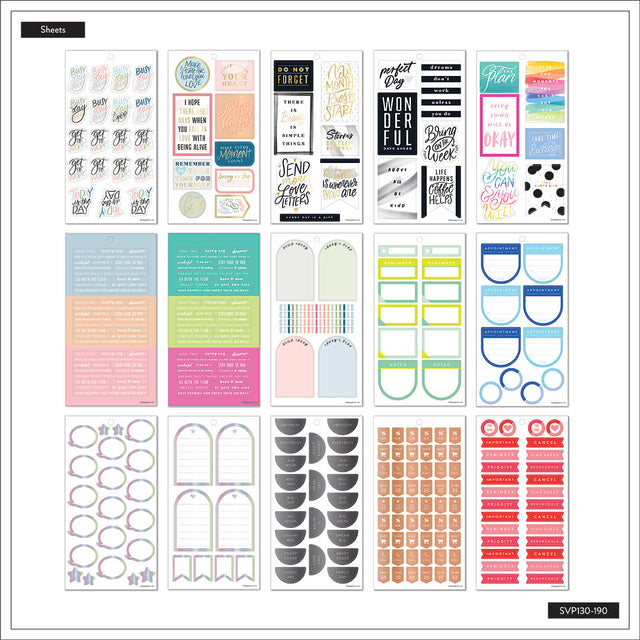 Happy Planner Big Colour Story Sticker Book Value Pack