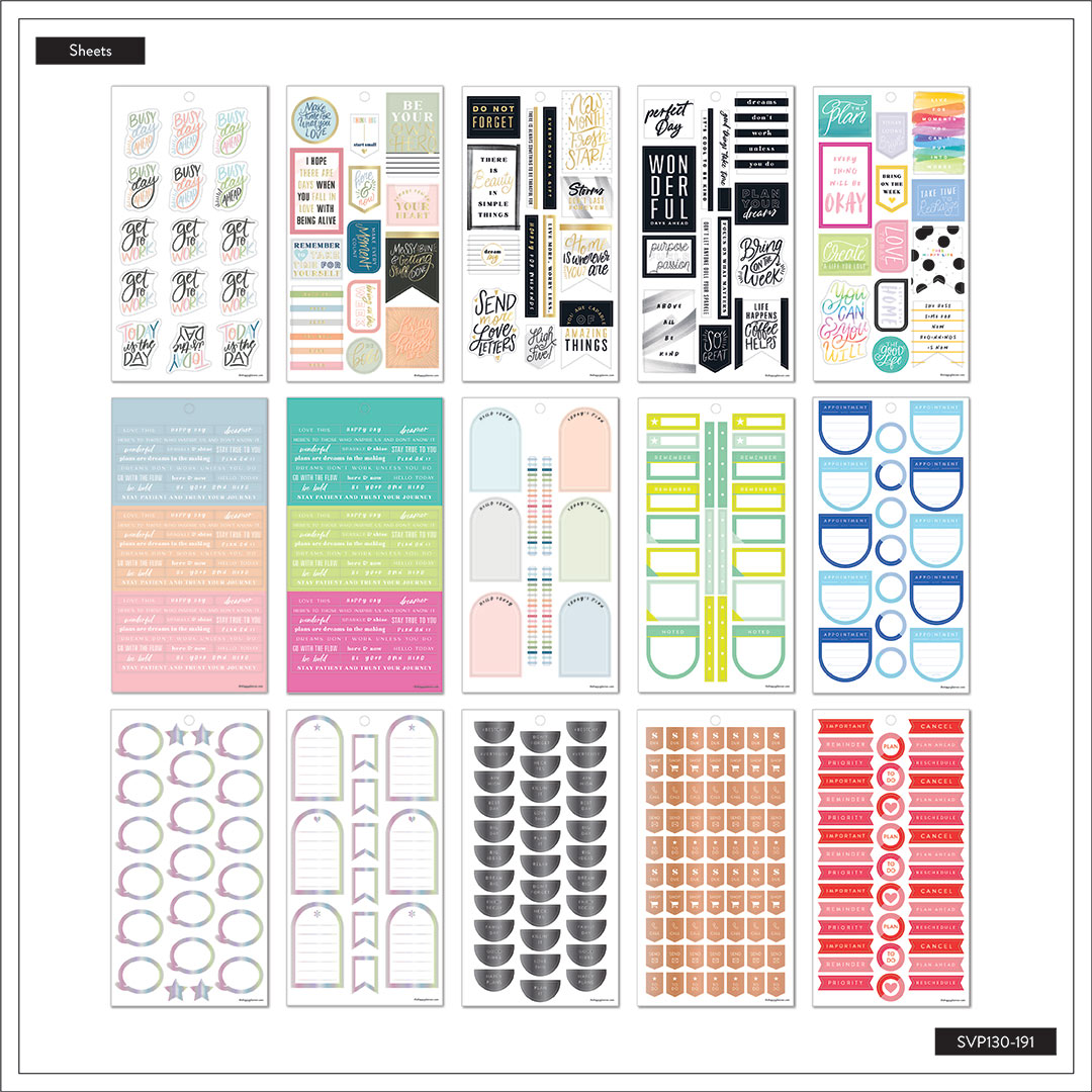 Happy Planner Colour Story Sticker Book Value Pack