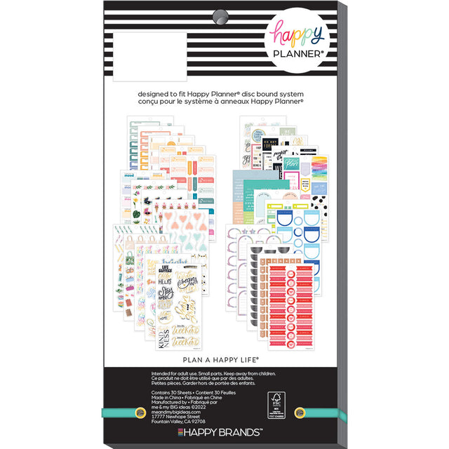 Happy Planner Colour Story Sticker Book Value Pack